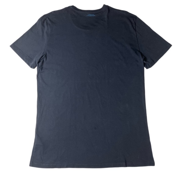 Versace Collection Navy Short Sleeve Starred Cotton T-shirt | European XL | US M - Picture 2 of 6